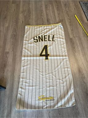 San Diego Padres MLB Blake Snell Towel Brown Gray